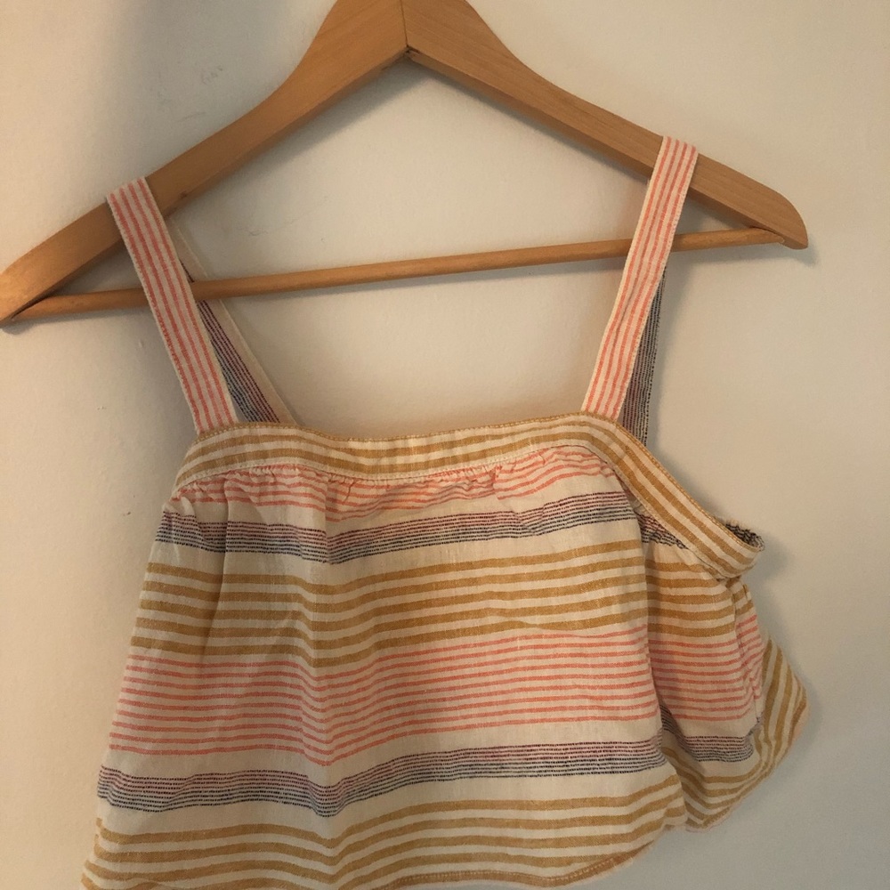 Multi colored cropped top